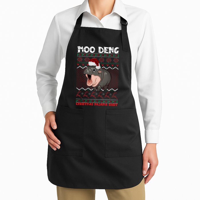 Moo Deng Christmas Moo Deng Christmas Pajama Matching Family Apron