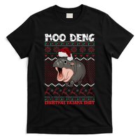 Moo Deng Christmas Moo Deng Christmas Pajama Matching Family T-Shirt