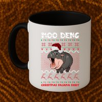 Moo Deng Christmas Moo Deng Christmas Pajama Matching Family Mug