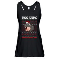 Moo Deng Christmas Moo Deng Christmas Pajama Matching Family Ladies Essential Flowy Tank