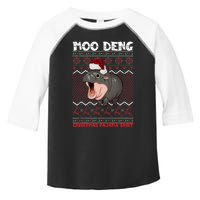 Moo Deng Christmas Moo Deng Christmas Pajama Matching Family Toddler Fine Jersey T-Shirt