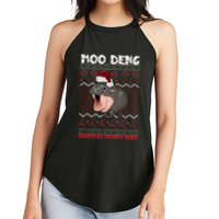 Moo Deng Christmas Moo Deng Christmas Pajama Matching Family Women's Perfect Tri Rocker Tank