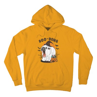 Moo Deng Cute Baby Pygmy Hippo Bouncy Pig In Thai Halloween Hoodie