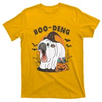 Moo Deng Cute Baby Pygmy Hippo Bouncy Pig In Thai Halloween T-Shirt