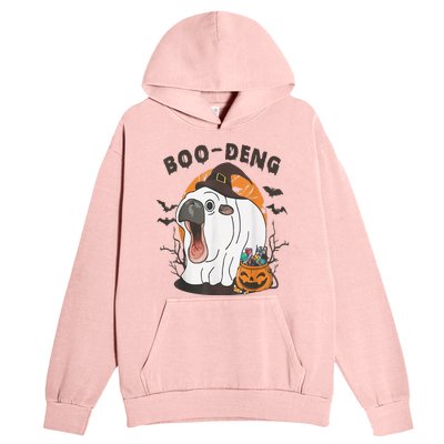 Moo Deng Cute Baby Pygmy Hippo Bouncy Pig In Thai Halloween Urban Pullover Hoodie