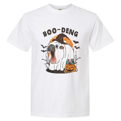 Moo Deng Cute Baby Pygmy Hippo Bouncy Pig In Thai Halloween Garment-Dyed Heavyweight T-Shirt