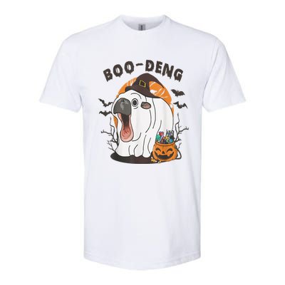 Moo Deng Cute Baby Pygmy Hippo Bouncy Pig In Thai Halloween Softstyle CVC T-Shirt