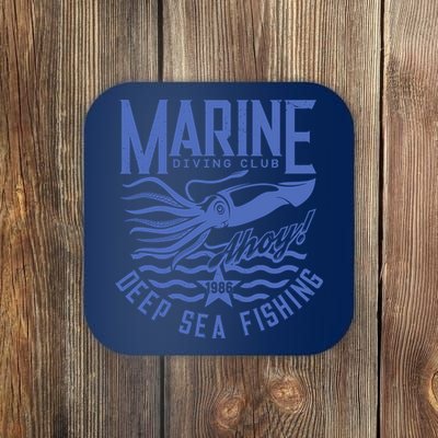 Marine Diving Club Deep Sea Fishing 1986 Coaster