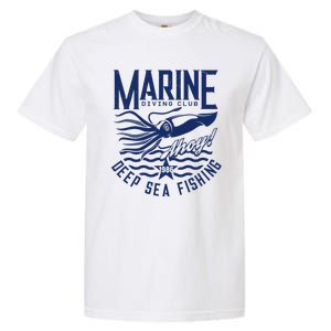 Marine Diving Club Deep Sea Fishing 1986 Garment-Dyed Heavyweight T-Shirt