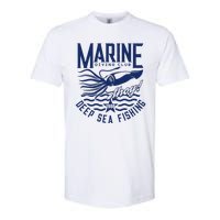 Marine Diving Club Deep Sea Fishing 1986 Softstyle CVC T-Shirt