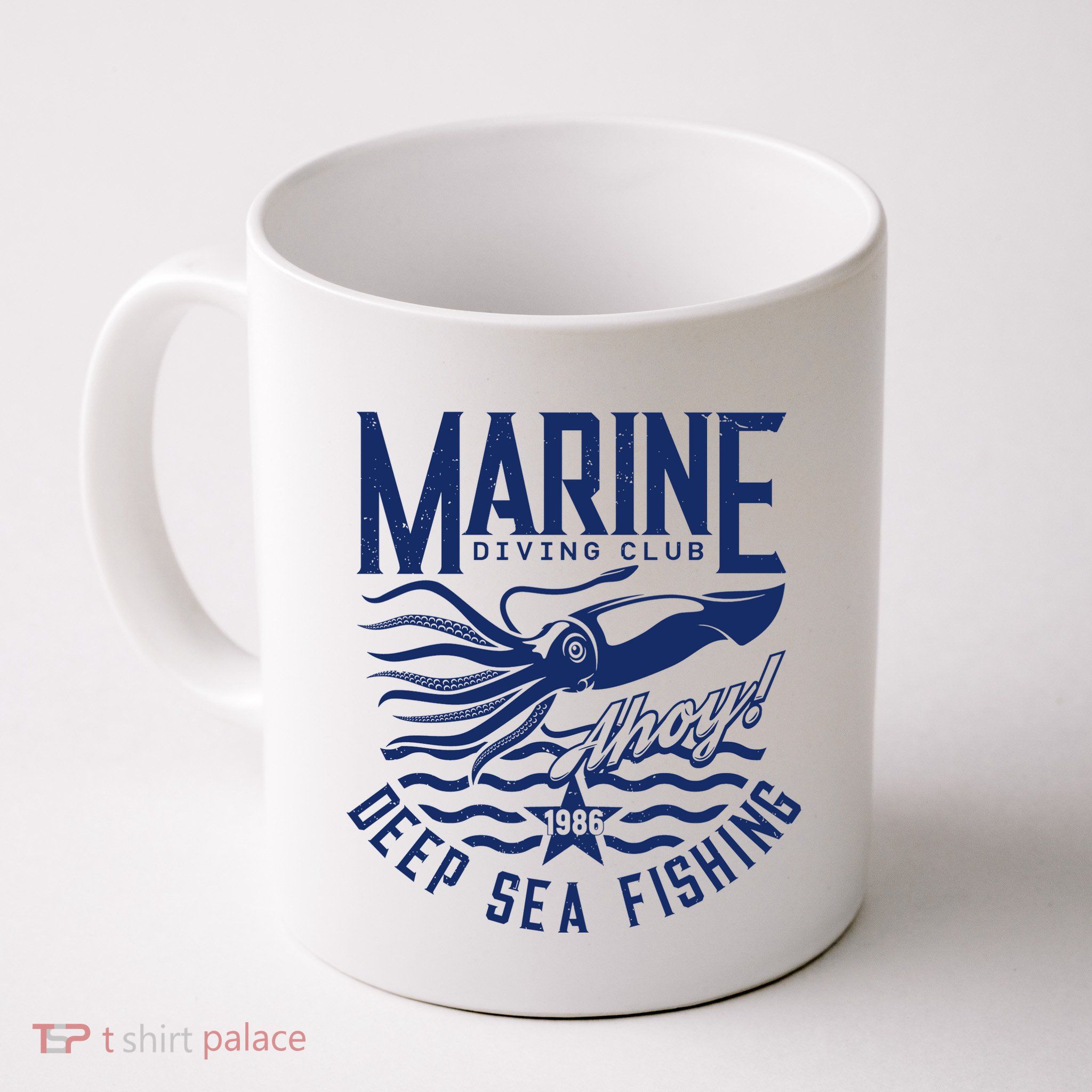 Marine Diving Club Deep Sea Fishing 1986 Mug