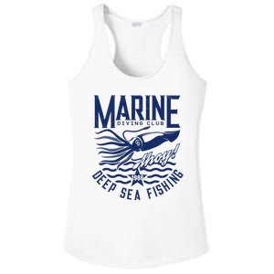 Marine Diving Club Deep Sea Fishing 1986 Ladies PosiCharge Competitor Racerback Tank