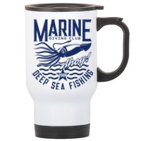 Marine Diving Club Deep Sea Fishing 1986 Stainless Steel Travel Mug