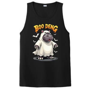 Moo Deng Cute Baby Pygmy Hippo Bouncy Pig In Thai Halloween PosiCharge Competitor Tank