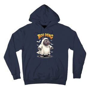 Moo Deng Cute Baby Pygmy Hippo Bouncy Pig In Thai Halloween Tall Hoodie