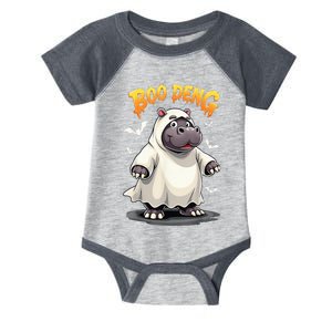 Moo Deng Cute Baby Pygmy Hippo Bouncy Pig In Thai Halloween Infant Baby Jersey Bodysuit