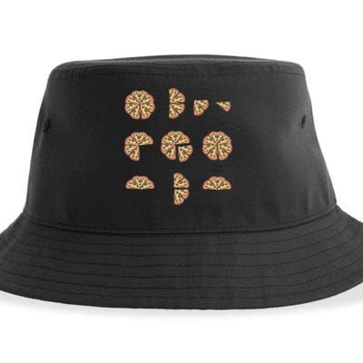 Maths Day Costume Idea And Pizza Slice Fraction Gift Sustainable Bucket Hat