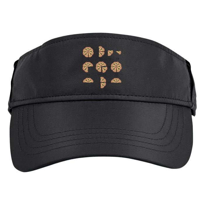 Maths Day Costume Idea And Pizza Slice Fraction Gift Adult Drive Performance Visor