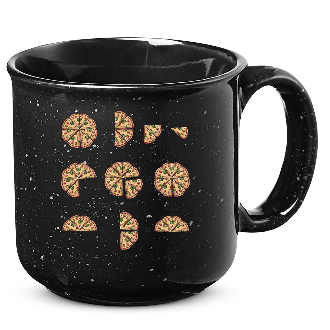 Maths Day Costume Idea And Pizza Slice Fraction Gift 15oz Campfire Ceramic Mug
