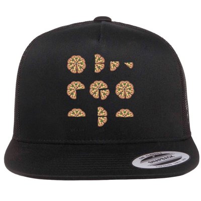Maths Day Costume Idea And Pizza Slice Fraction Gift Flatbill Hat