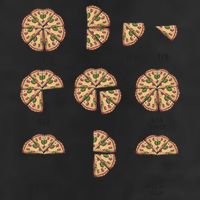 Maths Day Costume Idea And Pizza Slice Fraction Gift 25L Jumbo Tote