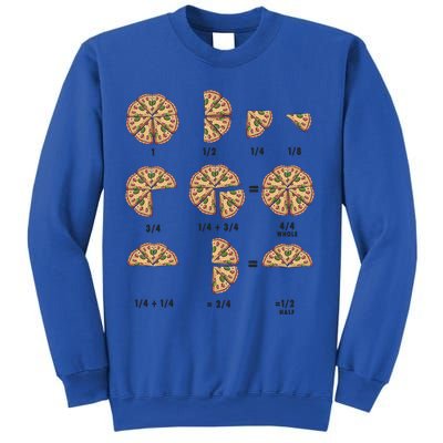 Maths Day Costume Idea And Pizza Slice Fraction Gift Sweatshirt