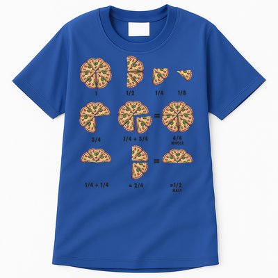 Maths Day Costume Idea And Pizza Slice Fraction Gift Tall T-Shirt