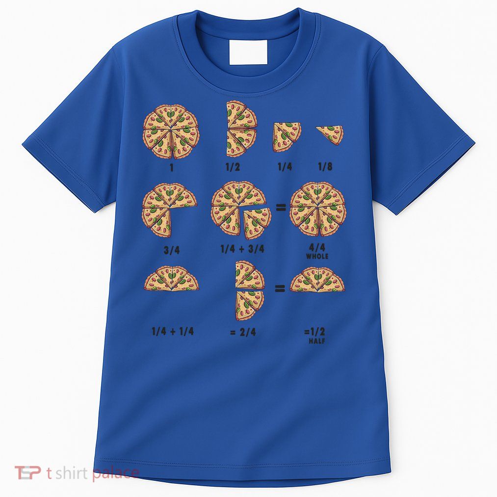 Maths Day Costume Idea And Pizza Slice Fraction Gift Tall T-Shirt