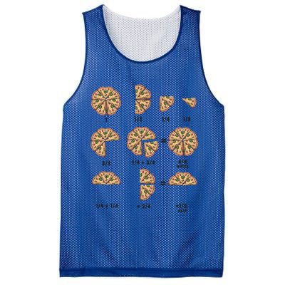 Maths Day Costume Idea And Pizza Slice Fraction Gift Mesh Reversible Basketball Jersey Tank