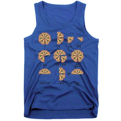 Maths Day Costume Idea And Pizza Slice Fraction Gift Tank Top