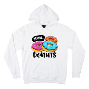 Mmm Donuts Donut Lover Funny Girl Women Doughnut Squad Food Hoodie