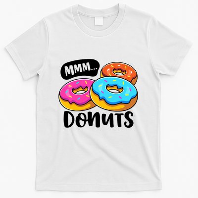Mmm Donuts Donut Lover Funny Girl Women Doughnut Squad Food T-Shirt