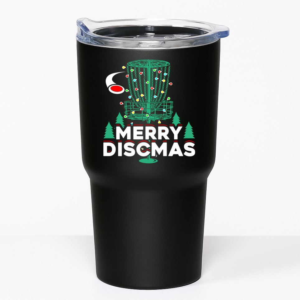 Merry Discmas Disc Golf Frisbee Christmas Xmas Funny Tumbler