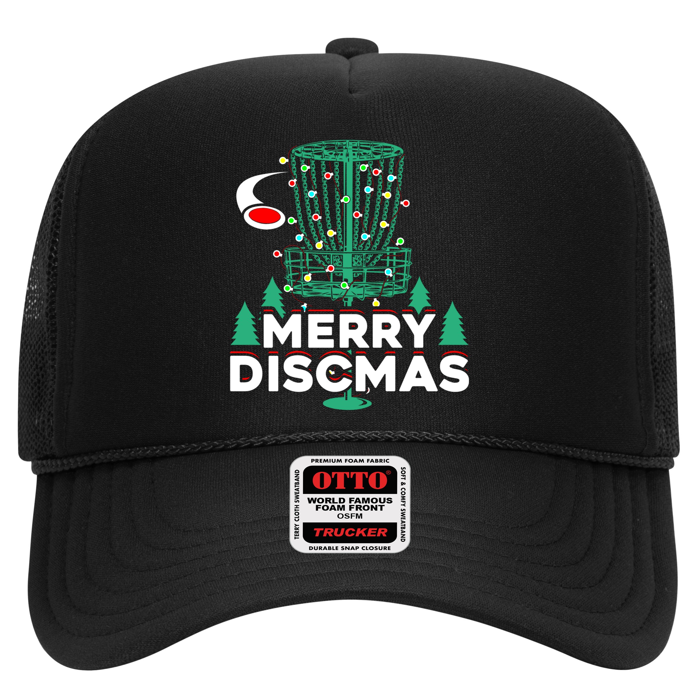 Merry Discmas Disc Golf Frisbee Christmas Xmas Funny Hat