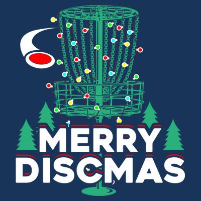 Merry Discmas Disc Golf Frisbee Christmas Xmas Funny T-Shirt