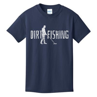 Metal Detecting Detector Detection Fishing Kids T-Shirt