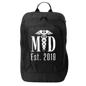 M D Degree 2019 Medical Student Physician Doctor Graduation Great Gift City Backpack