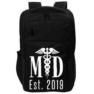 M D Degree 2019 Medical Student Physician Doctor Graduation Great Gift Impact Tech Backpack