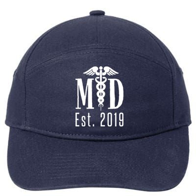 M D Degree 2019 Medical Student Physician Doctor Graduation Great Gift 7-Panel Snapback Hat