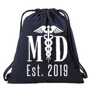 M D Degree 2019 Medical Student Physician Doctor Graduation Great Gift Drawstring Bag