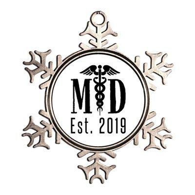 M D Degree 2019 Medical Student Physician Doctor Graduation Great Gift Metallic Star Ornament