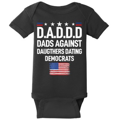 Mens Daddd Dads Against Daughters Dating Democrats Baby Bodysuit