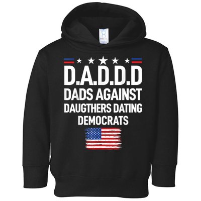Mens Daddd Dads Against Daughters Dating Democrats Toddler Hoodie