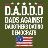 Mens Daddd Dads Against Daughters Dating Democrats V-Neck T-Shirt