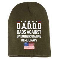 Mens Daddd Dads Against Daughters Dating Democrats Short Acrylic Beanie