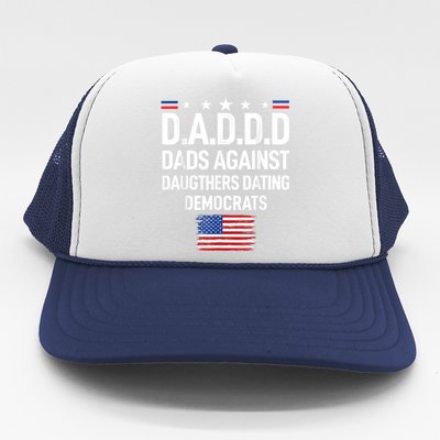 Mens Daddd Dads Against Daughters Dating Democrats Trucker Hat