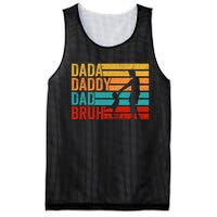 Men Dada Daddy Dad Bruh Fathers Day Vintage Funny Father Mesh Reversible Basketball Jersey Tank