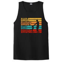 Men Dada Daddy Dad Bruh Fathers Day Vintage Funny Father PosiCharge Competitor Tank