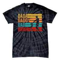 Men Dada Daddy Dad Bruh Fathers Day Vintage Funny Father Tie-Dye T-Shirt