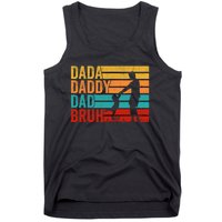 Men Dada Daddy Dad Bruh Fathers Day Vintage Funny Father Tank Top